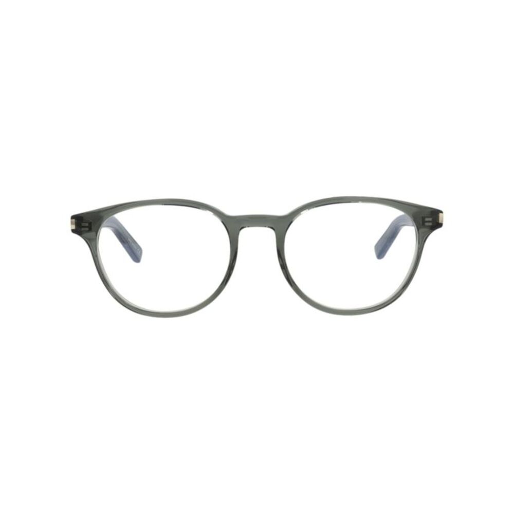 Saint Laurent Round-Frame Acetate Optical Frames Green Unisex-Adult